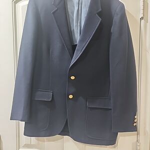 Doncaster Navy Blazer with Gold Accents